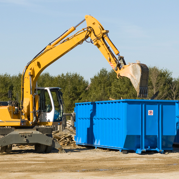 what size residential dumpster rentals are available in Tuscola County MI